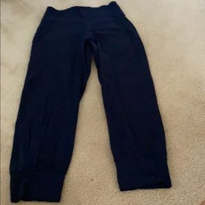 LuluLemon dark blue joggers.